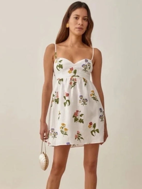 Reformation Dresses & Skirts - Reformation ‘Martin’ Linen Mini Dress Size 6